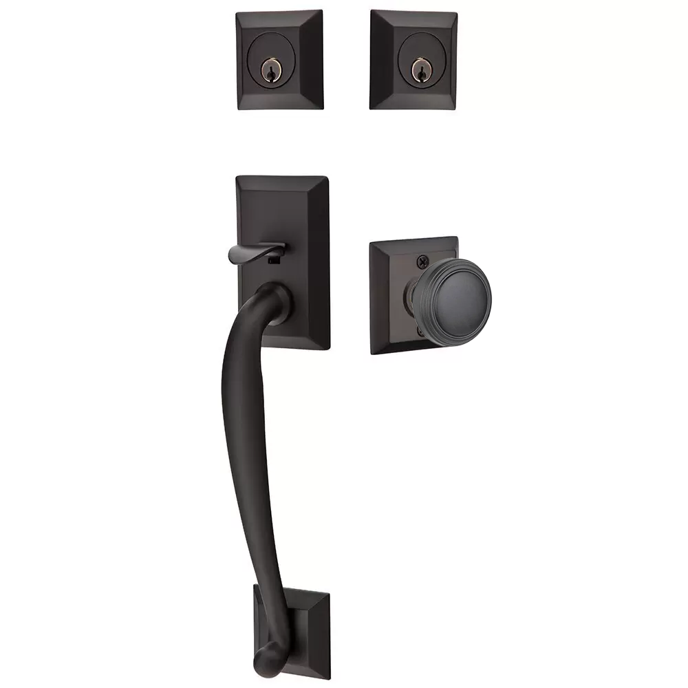 Emtek Franklin Tubular Entryset Sectional with Norwich Knob