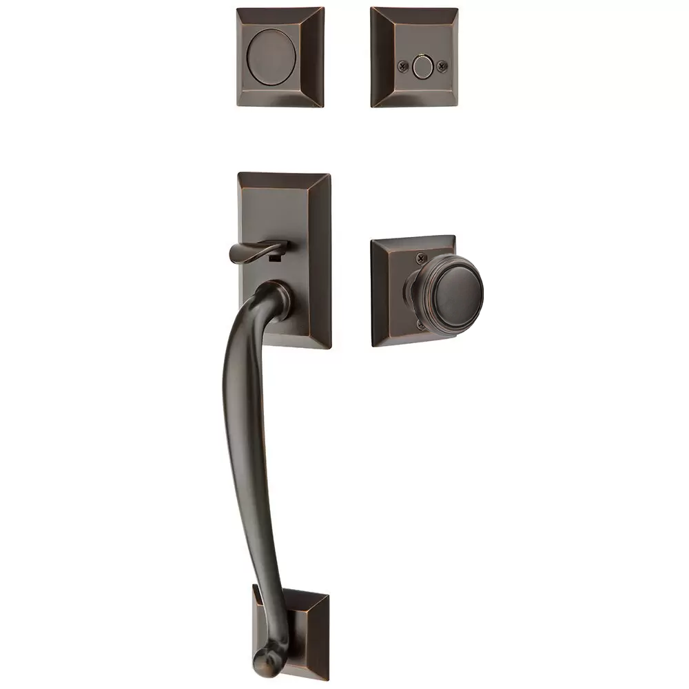 Emtek Franklin Tubular Entryset Sectional with Norwich Knob