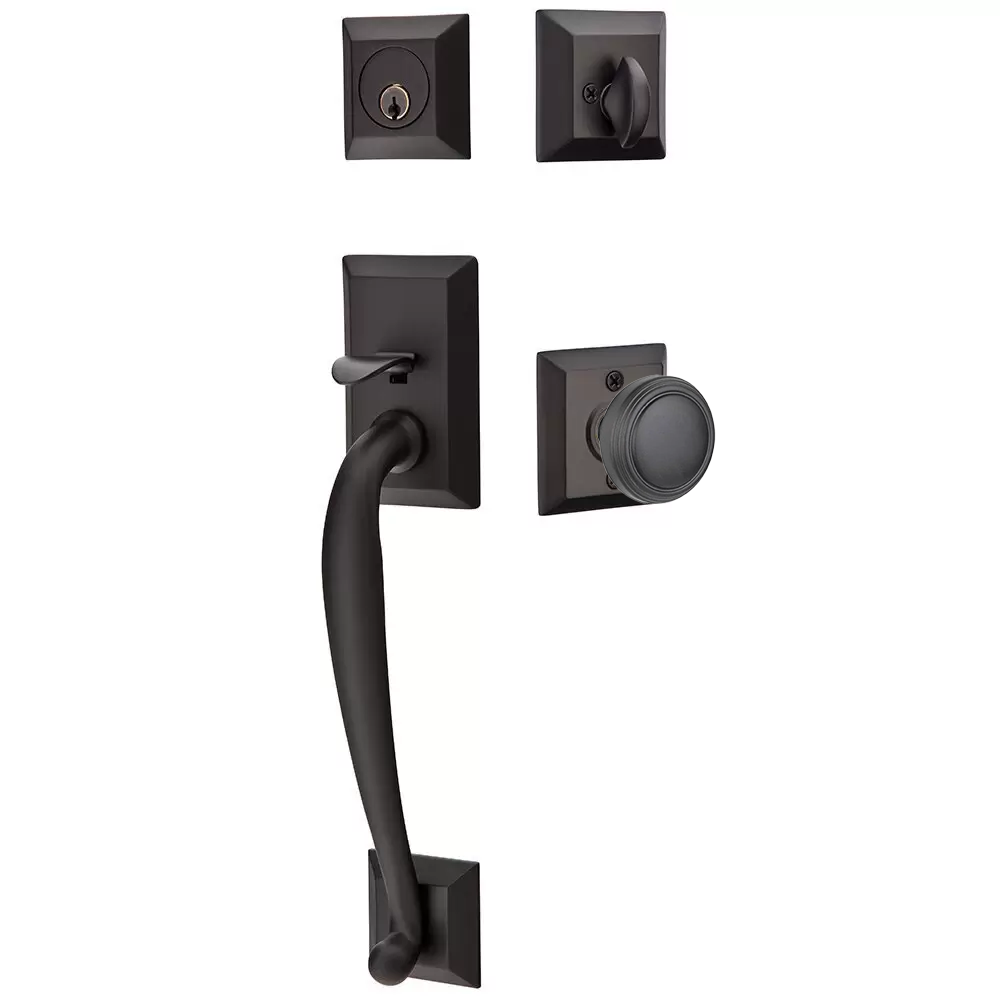 Emtek Franklin Tubular Entryset Sectional with Norwich Knob