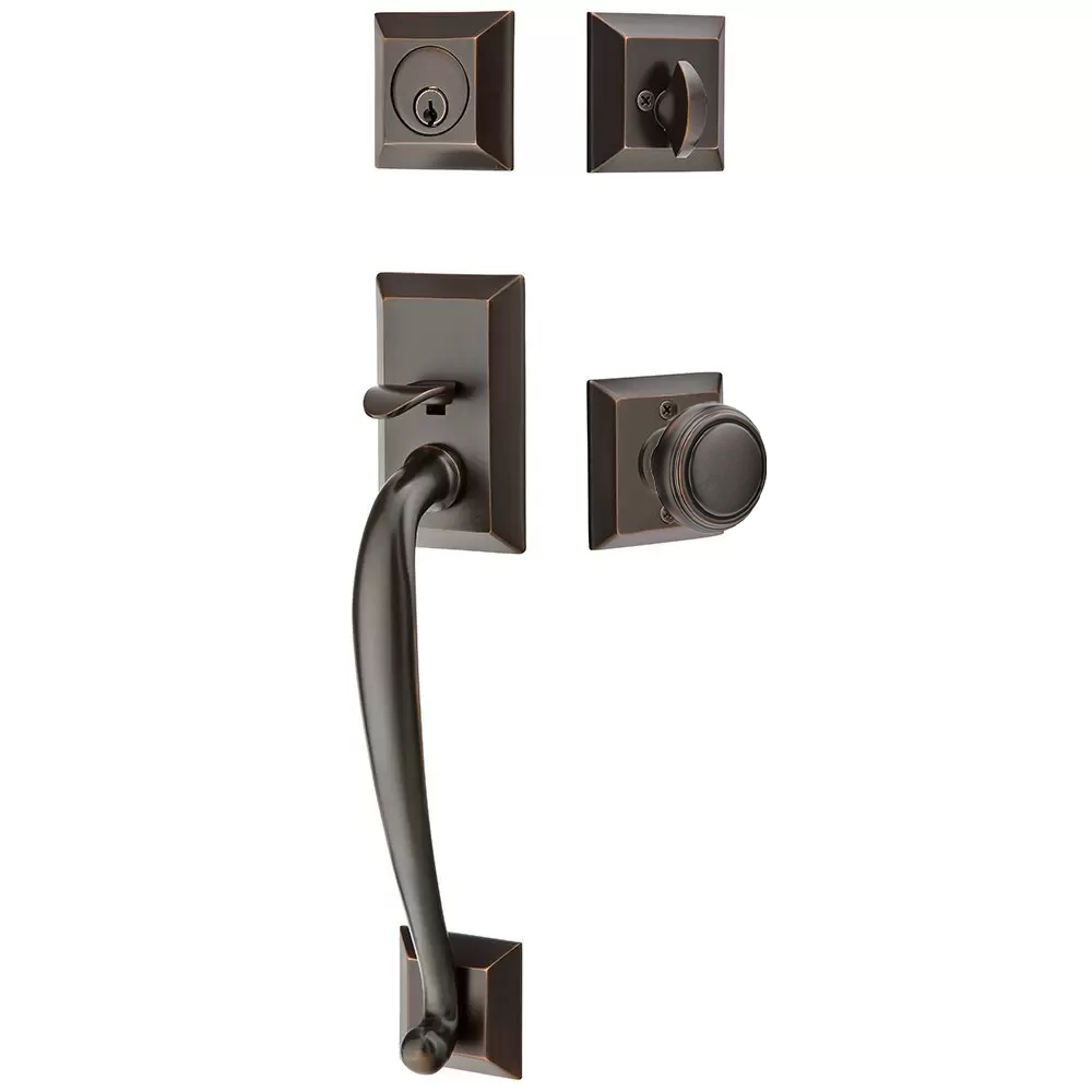Emtek Franklin Tubular Entryset Sectional with Norwich Knob