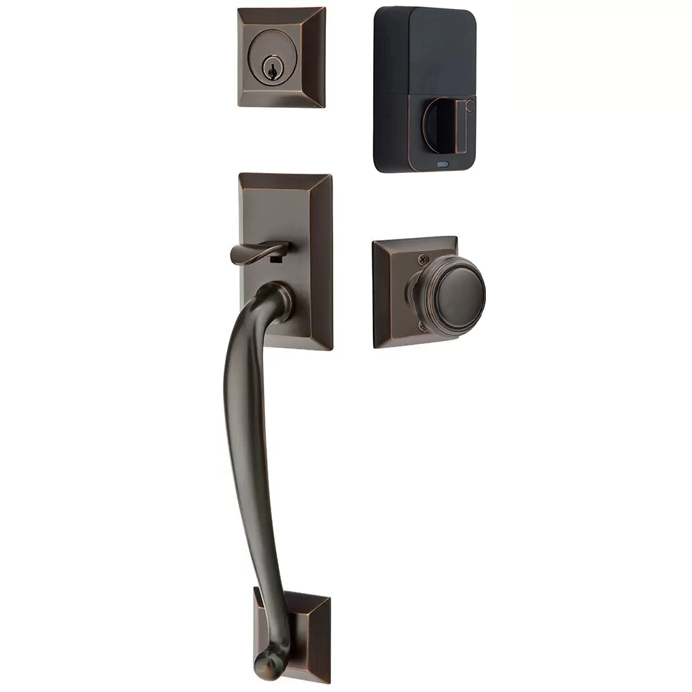 Emtek Franklin Tubular Entryset Sectional with Norwich Knob