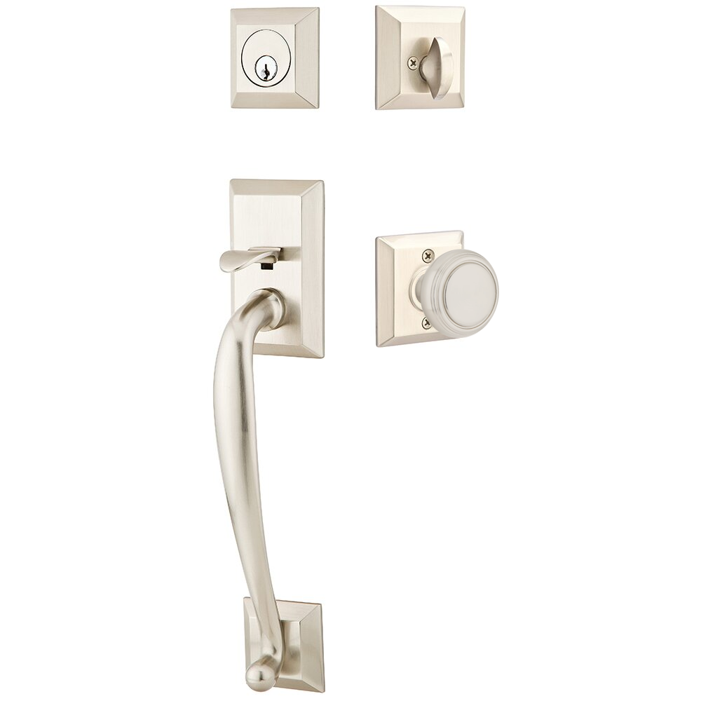 Emtek Franklin Tubular Entryset Sectional with Norwich Knob