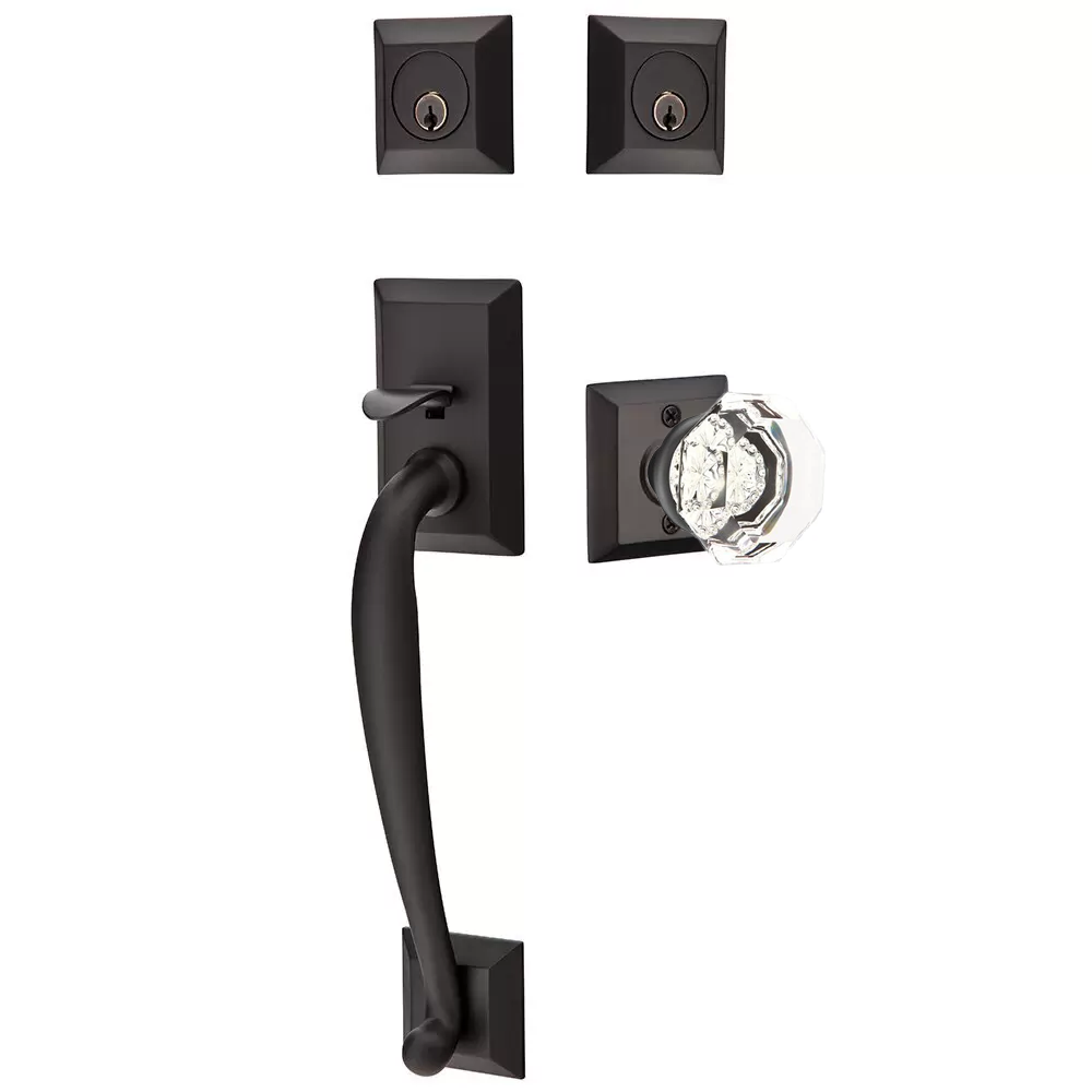 Emtek Franklin Tubular Entryset Sectional with Old Town Knob