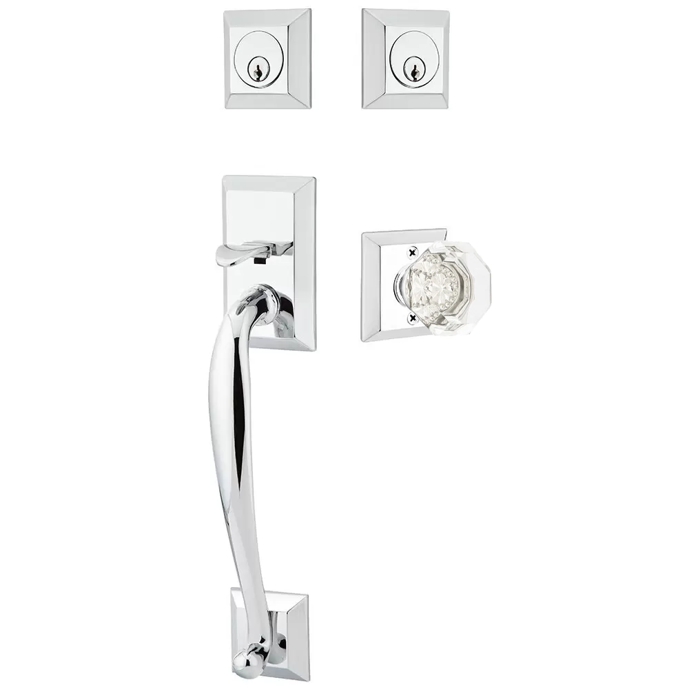 Emtek Franklin Tubular Entryset Sectional with Old Town Knob