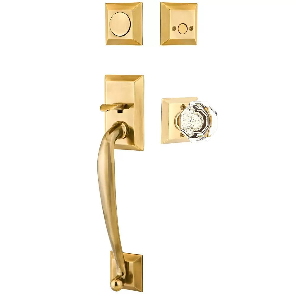 Emtek Franklin Tubular Entryset Sectional with Old Town Knob