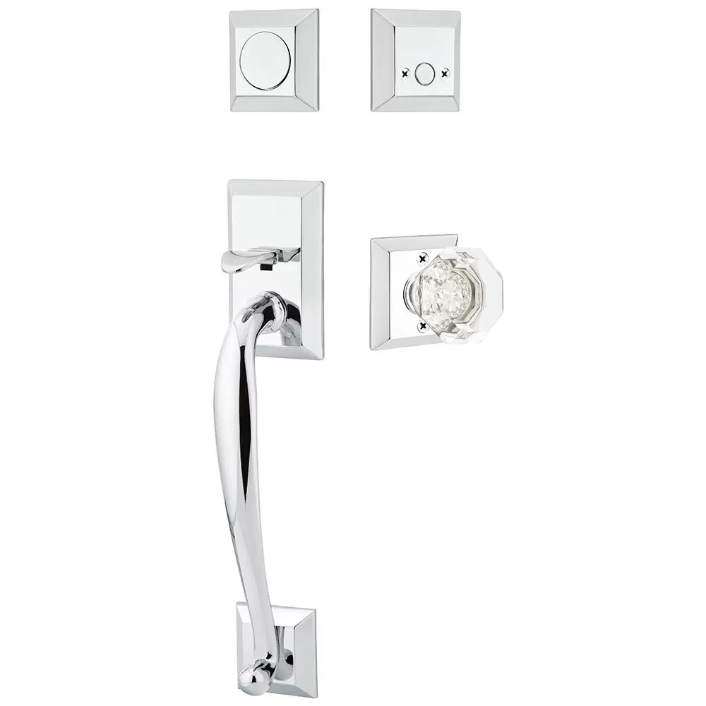 Emtek Franklin Tubular Entryset Sectional with Old Town Knob