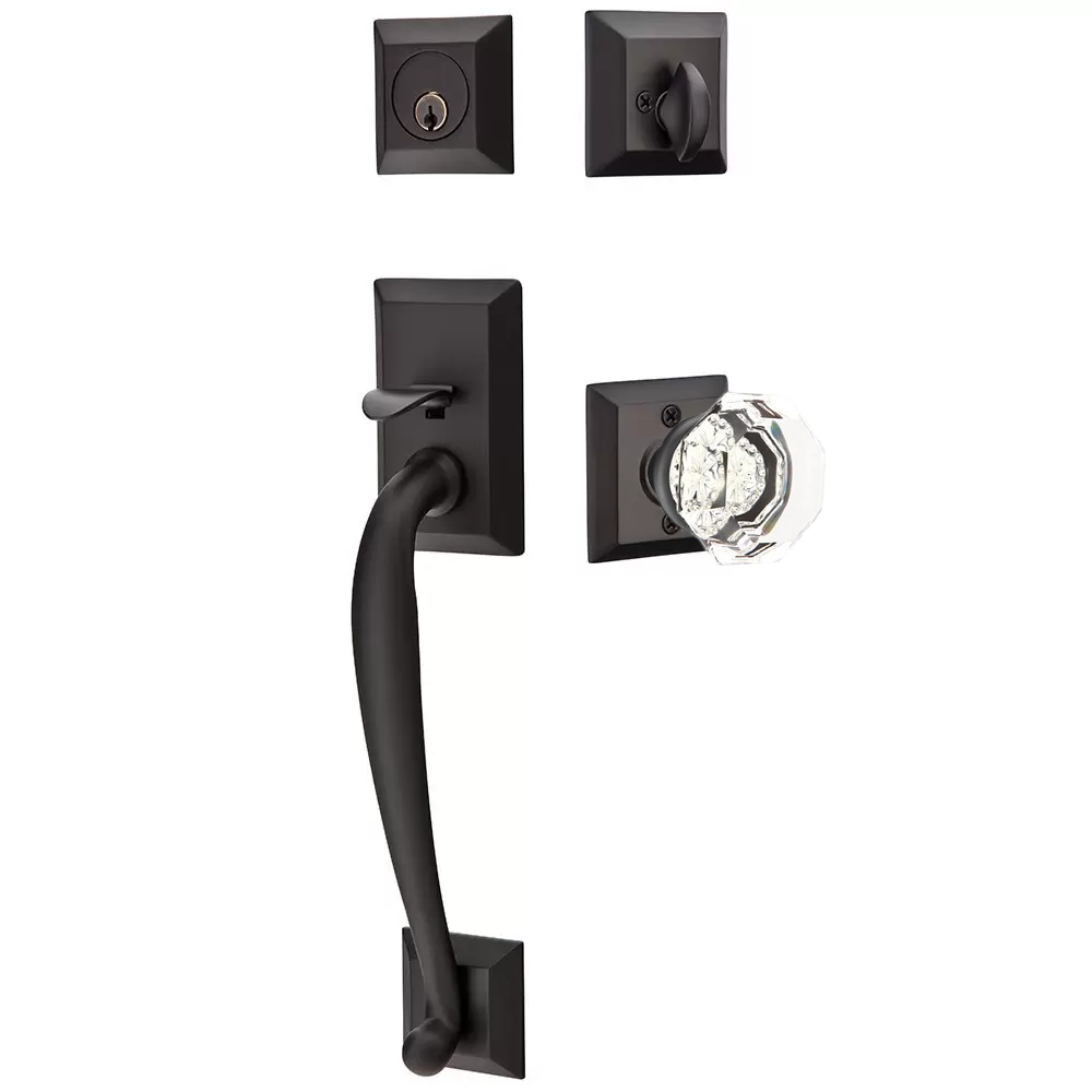 Emtek Franklin Tubular Entryset Sectional with Old Town Knob