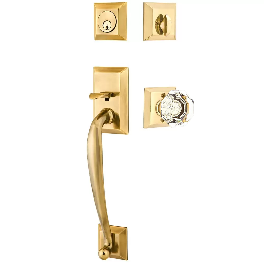 Emtek Franklin Tubular Entryset Sectional with Old Town Knob