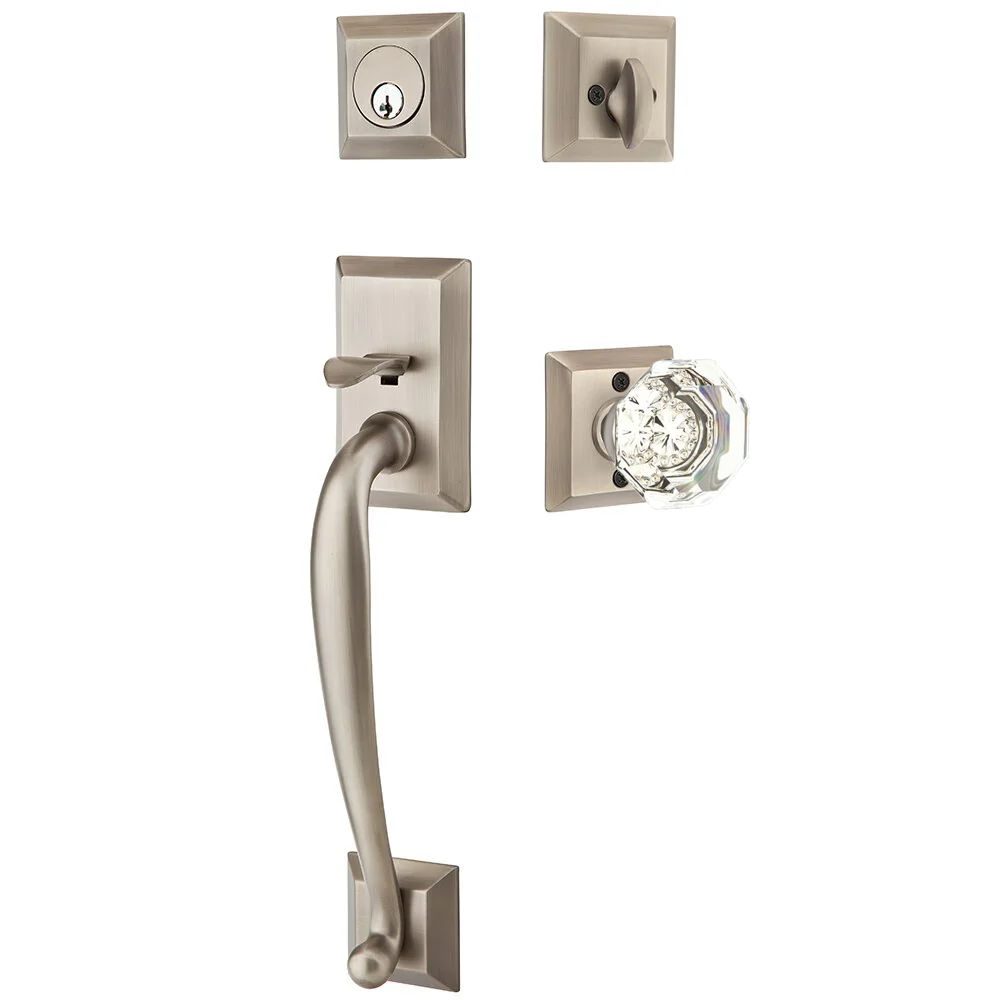 Emtek Franklin Tubular Entryset Sectional with Old Town Knob