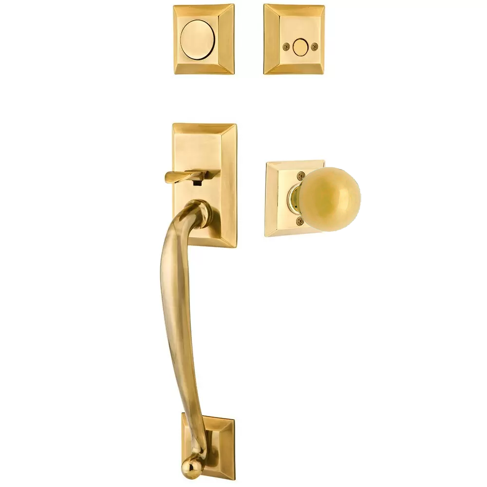 Emtek Franklin Tubular Entryset Sectional with Orb Knob