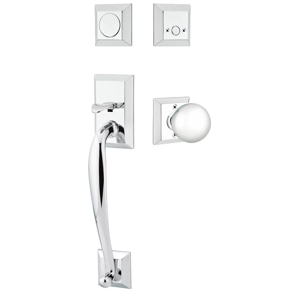 Emtek Franklin Tubular Entryset Sectional with Orb Knob