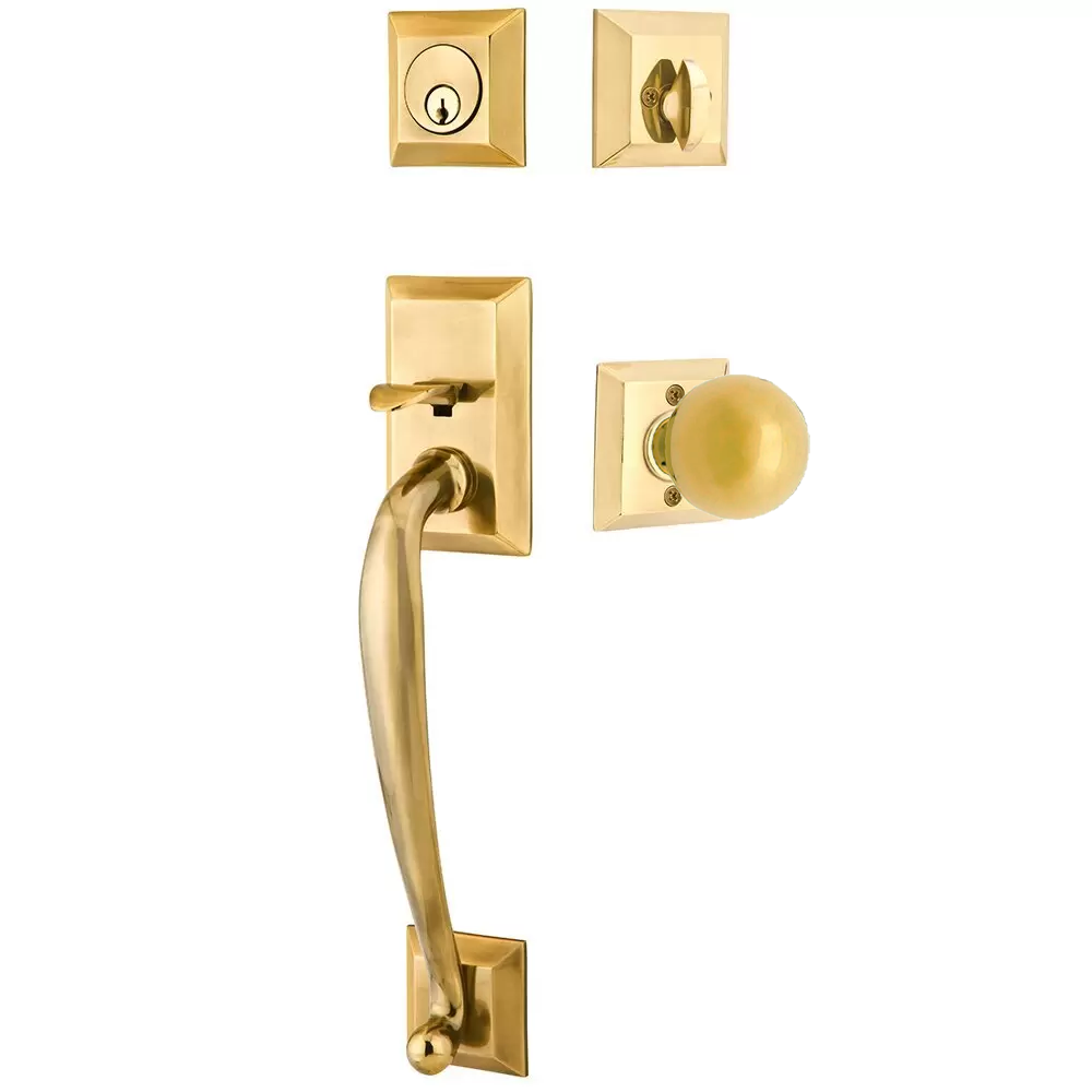 Emtek Franklin Tubular Entryset Sectional with Orb Knob