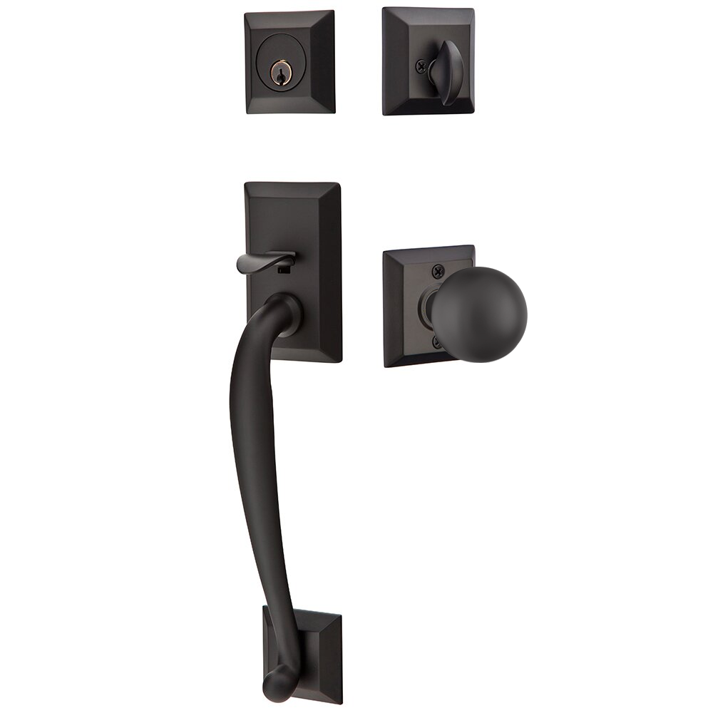 Emtek Franklin Tubular Entryset Sectional with Orb Knob