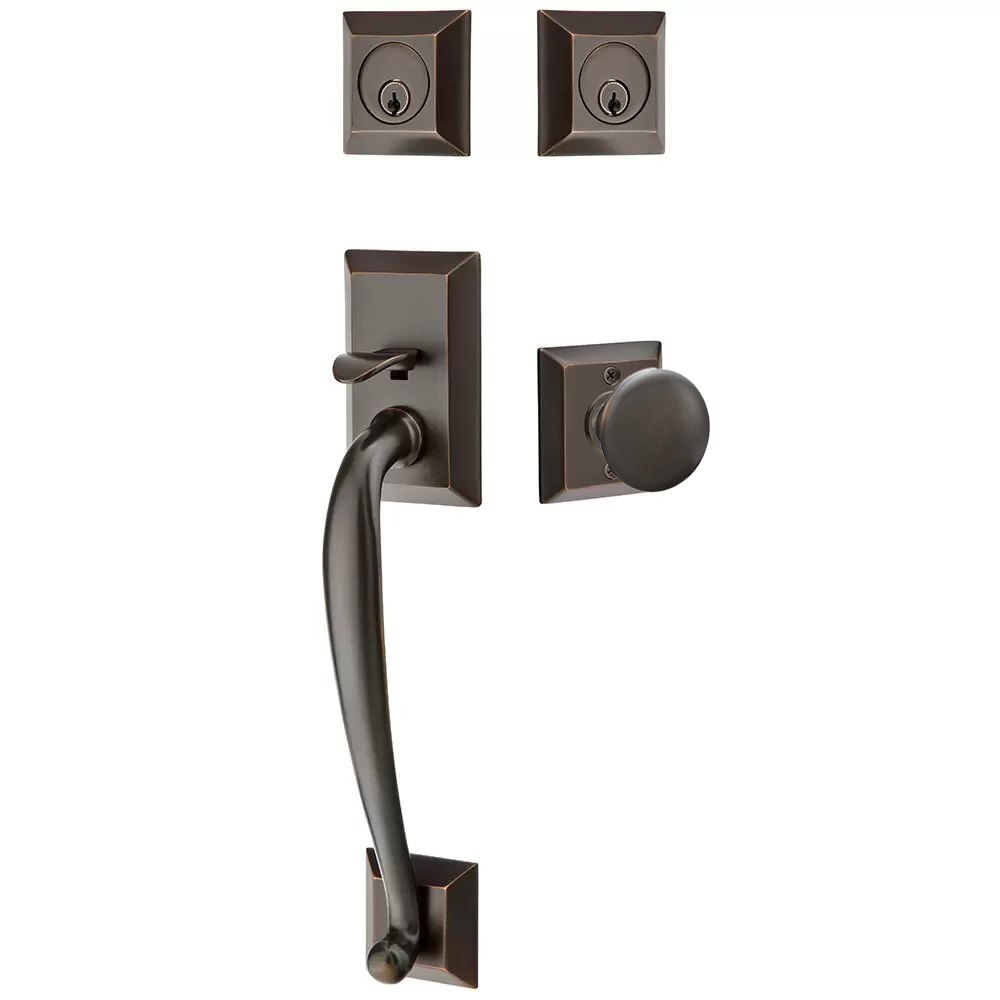 Emtek Franklin Tubular Entryset Sectional with Providence Knob