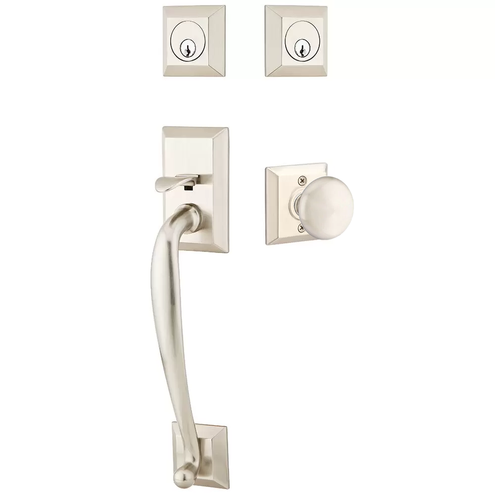 Emtek Franklin Tubular Entryset Sectional with Providence Knob