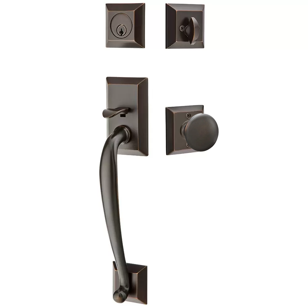 Emtek Franklin Tubular Entryset Sectional with Providence Knob