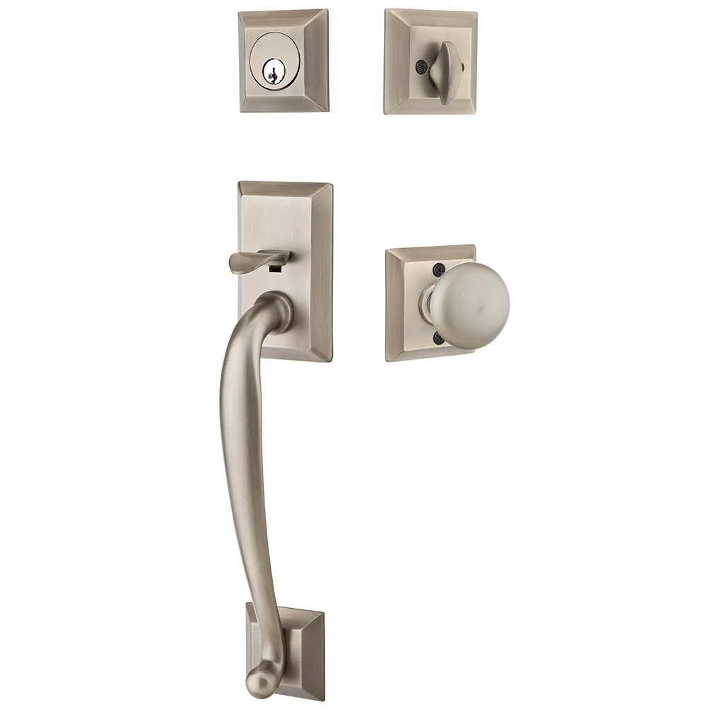 Emtek Franklin Tubular Entryset Sectional with Providence Knob