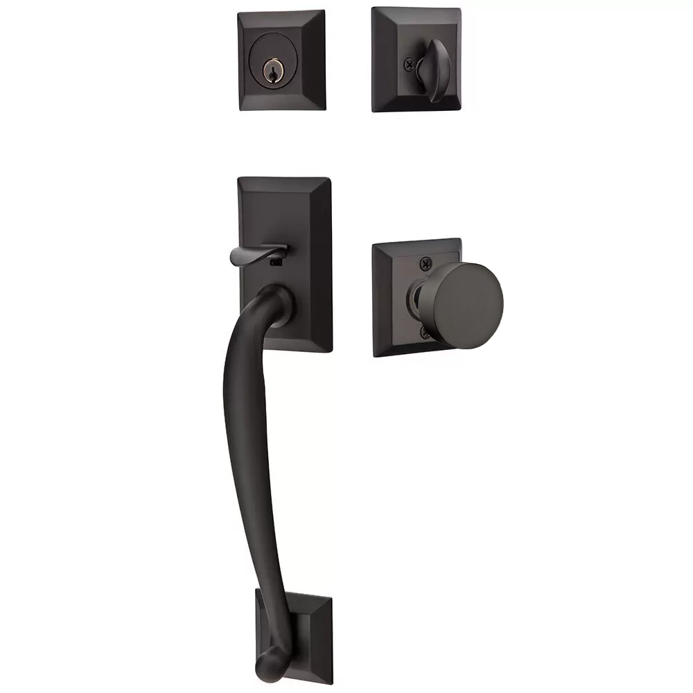 Emtek Franklin Tubular Entryset Sectional with Round Knob