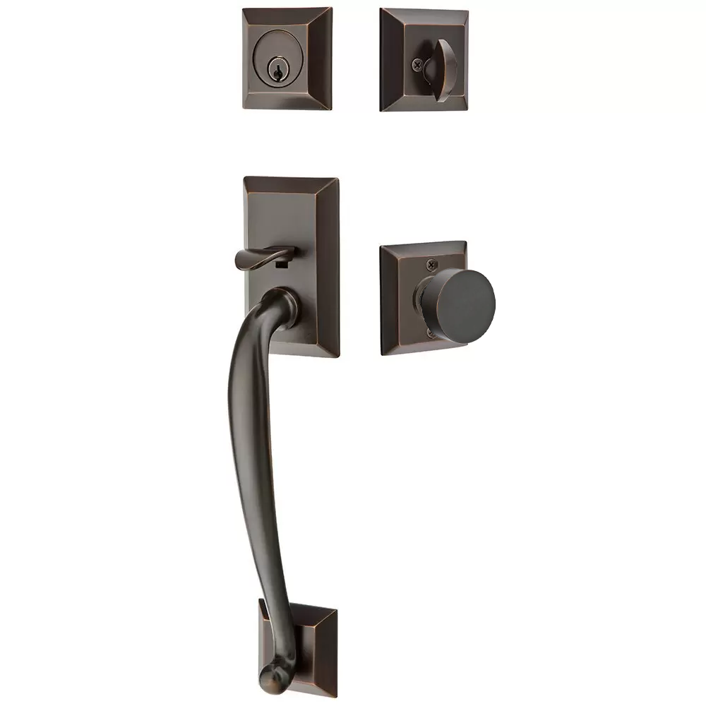 Emtek Franklin Tubular Entryset Sectional with Round Knob
