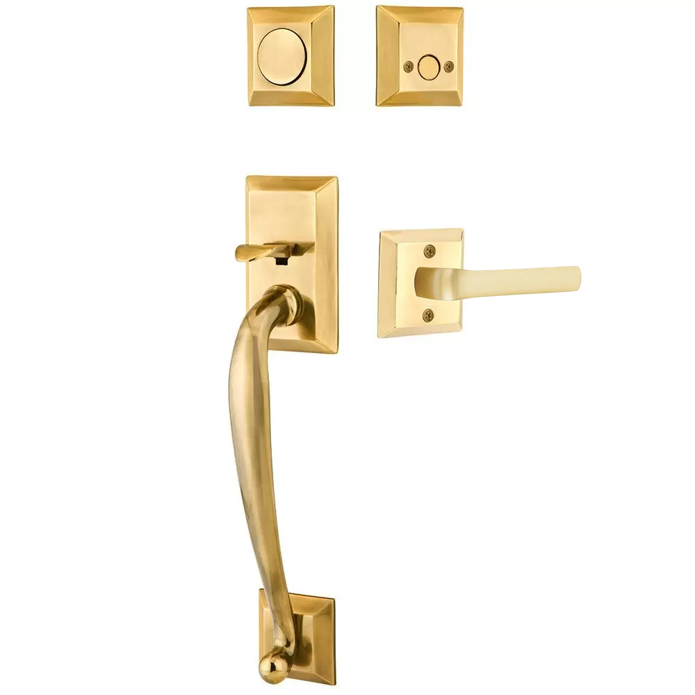 Emtek Franklin Tubular Entryset Sectional with Spencer Lever