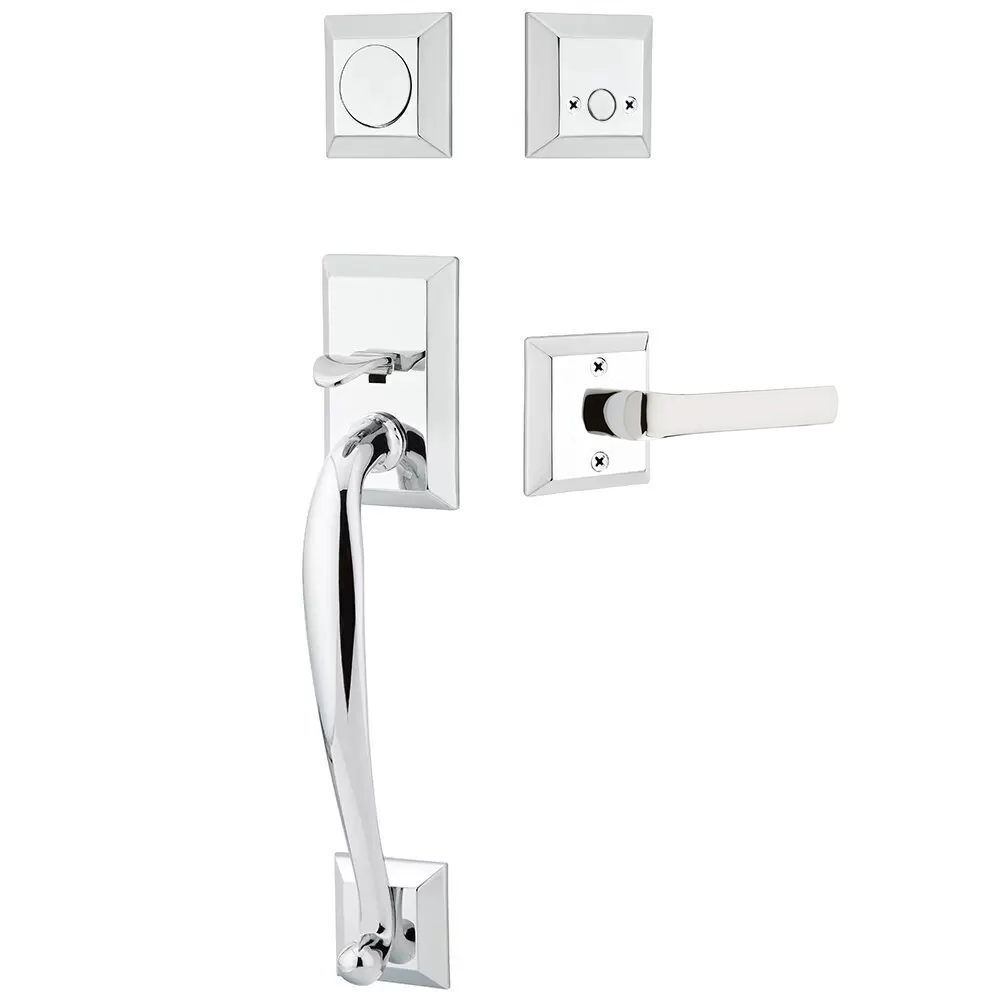 Emtek Franklin Tubular Entryset Sectional with Spencer Lever