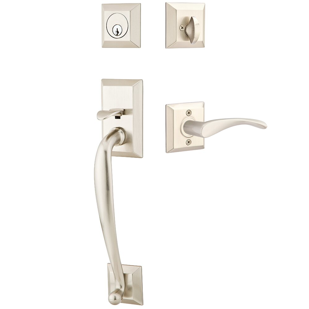 Emtek Franklin Tubular Entryset Sectional with Triton Lever