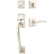 Emtek Franklin Tubular Entryset Sectional with Triton Lever