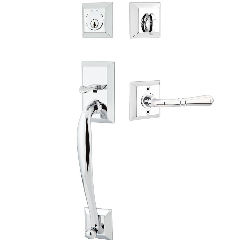 Emtek Franklin Tubular Entryset Sectional with Turino Lever