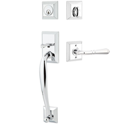 Emtek Franklin Tubular Entryset Sectional with Turino Lever