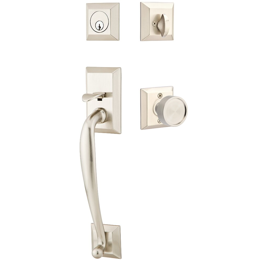 Emtek Franklin Tubular Entryset Sectional with Verve Knob