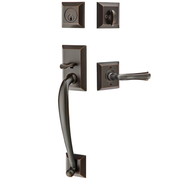 Emtek Franklin Tubular Entryset Sectional with Wembley Lever