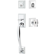 Emtek Franklin Tubular Entryset Sectional with Windsor Glass Knob