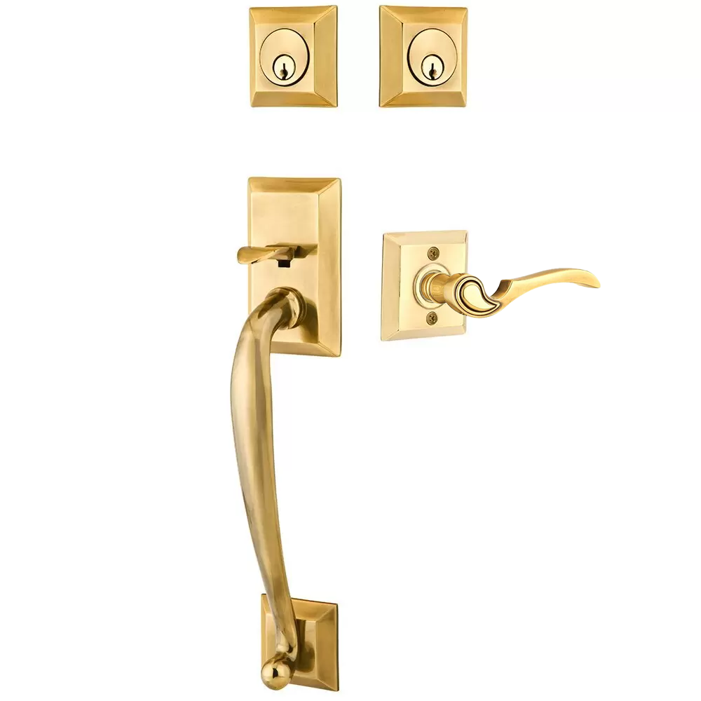 Emtek Franklin Tubular Entryset Sectional with Coventry Lever