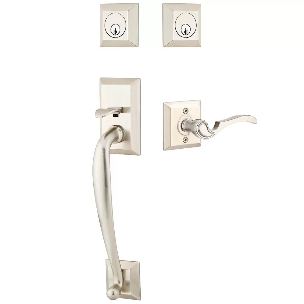 Emtek Franklin Tubular Entryset Sectional with Coventry Lever