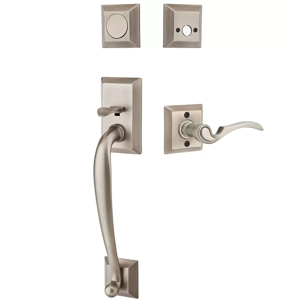 Emtek Franklin Tubular Entryset Sectional with Coventry Lever