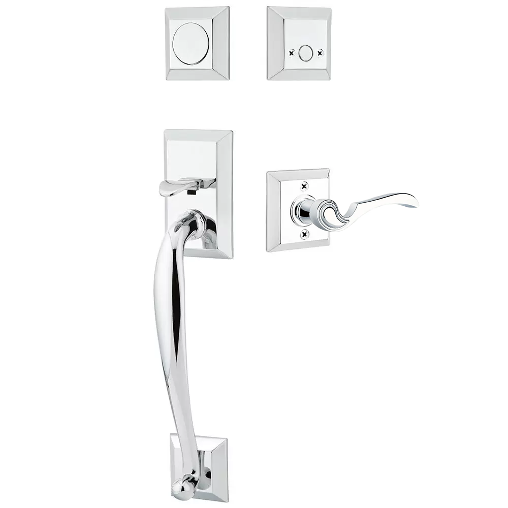 Emtek Franklin Tubular Entryset Sectional with Coventry Lever