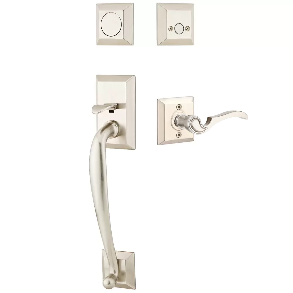 Emtek Franklin Tubular Entryset Sectional with Coventry Lever