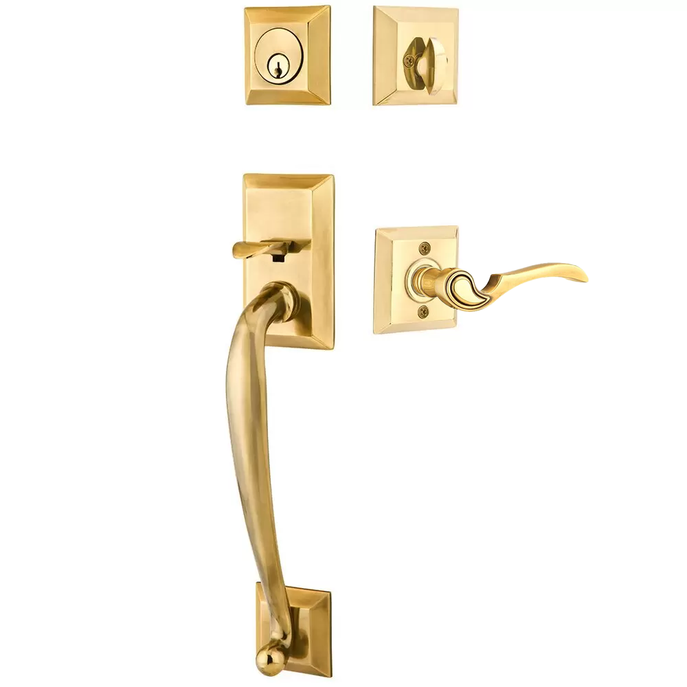 Emtek Franklin Tubular Entryset Sectional with Coventry Lever