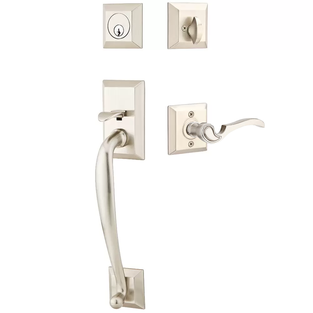 Emtek Franklin Tubular Entryset Sectional with Coventry Lever