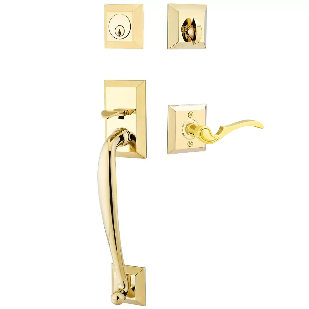 Emtek Franklin Tubular Entryset Sectional with Coventry Lever