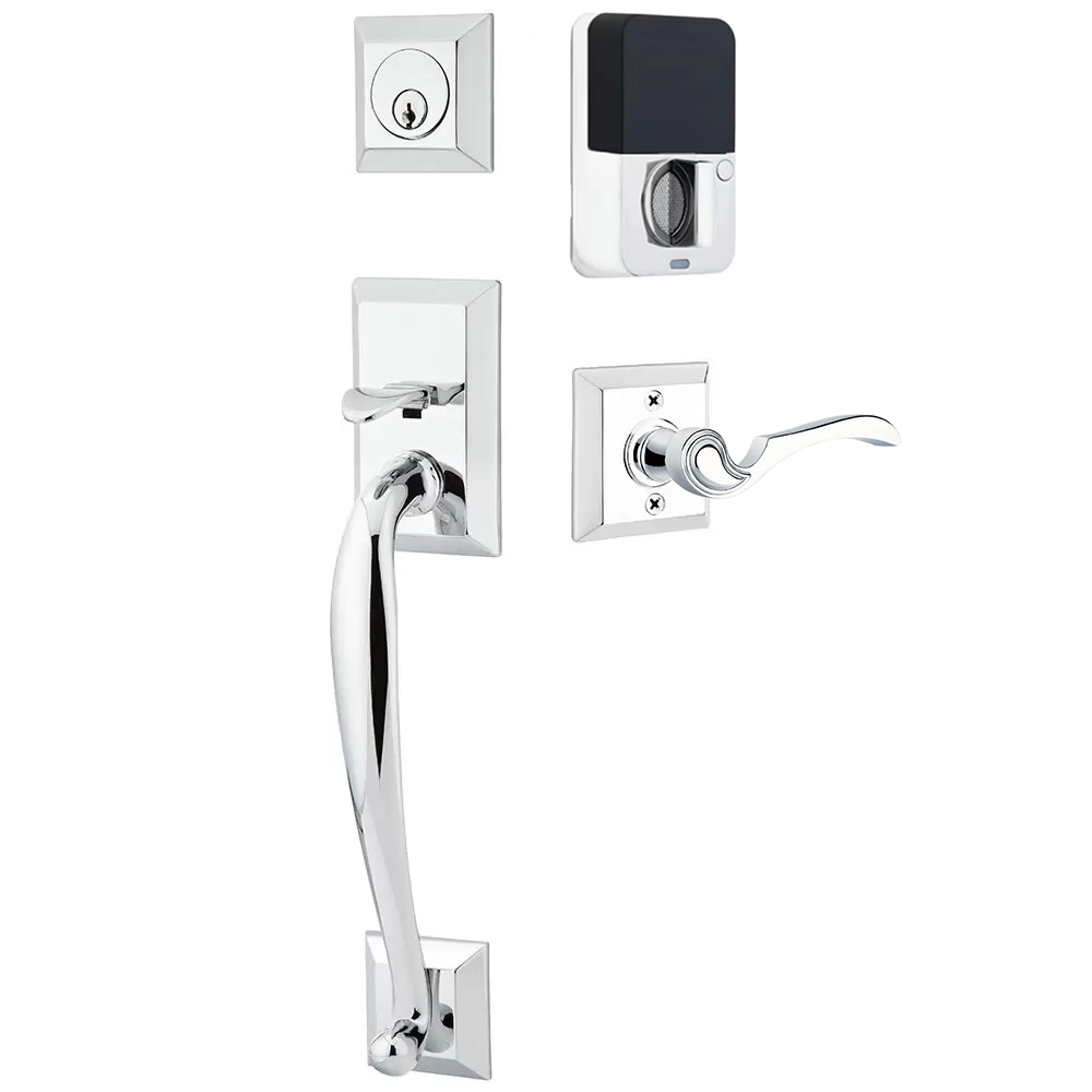 Emtek Franklin Tubular Entryset Sectional with Coventry Lever