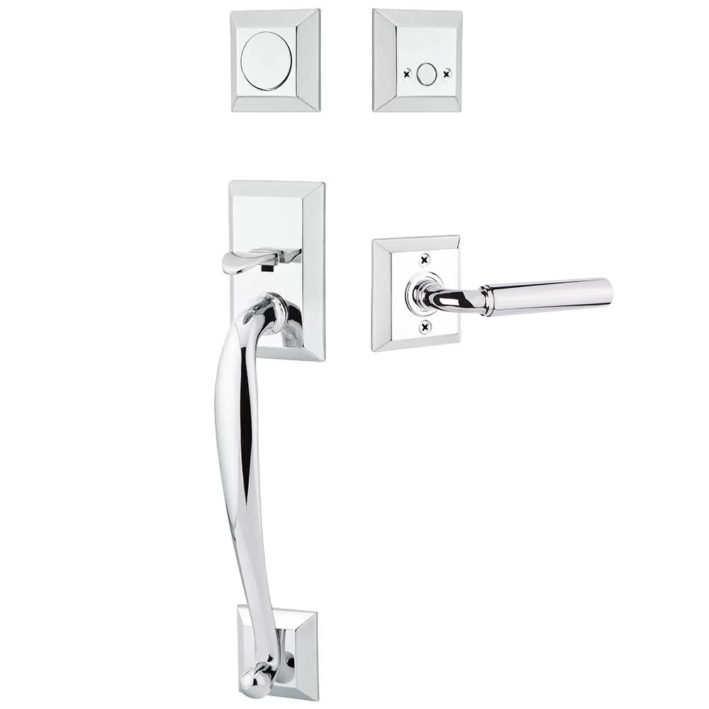 Emtek Franklin Tubular Entryset Sectional with Manning Lever