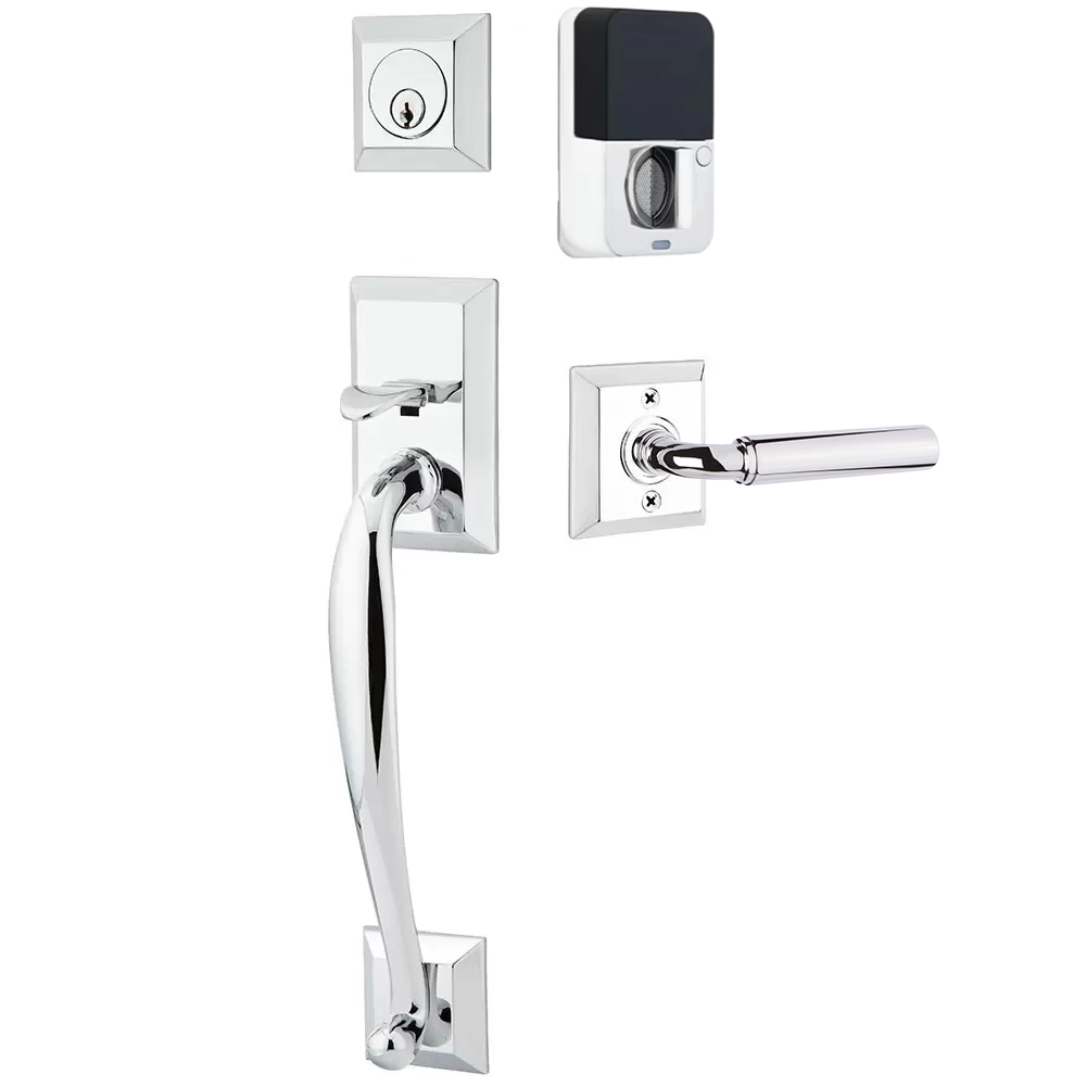 Emtek Franklin Tubular Entryset Sectional with Manning Lever