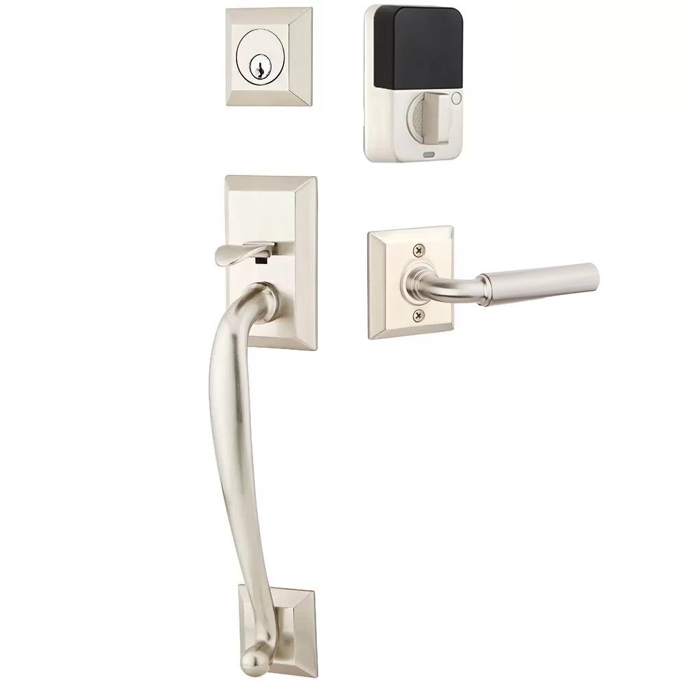 Emtek Franklin Tubular Entryset Sectional with Manning Lever