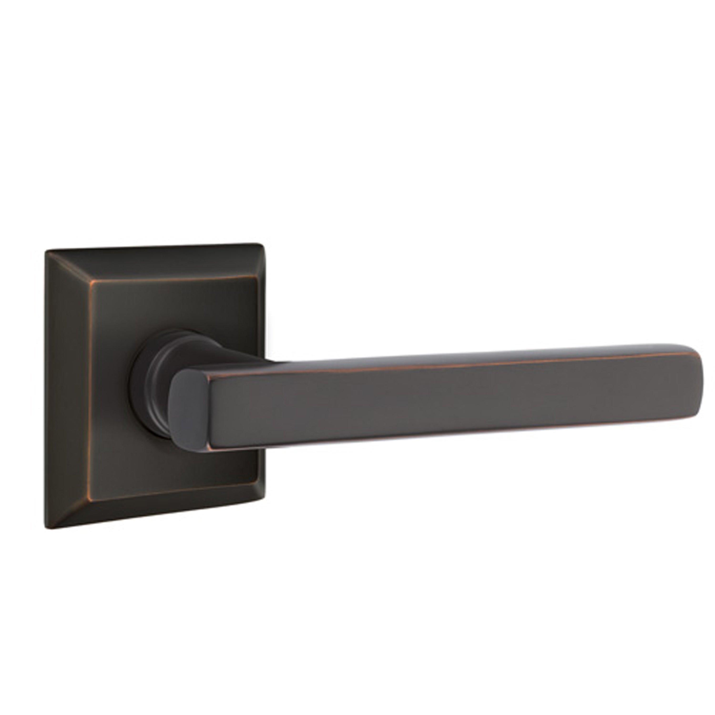 Emtek Manning Monolithic Mortise Dummy Entry Set With Freestone Lever