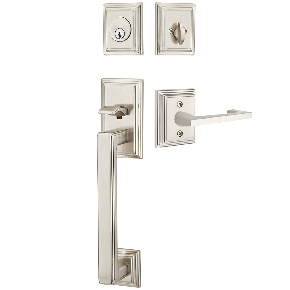 Emtek Hamden Tubular Entryset Sectional with Argos Lever