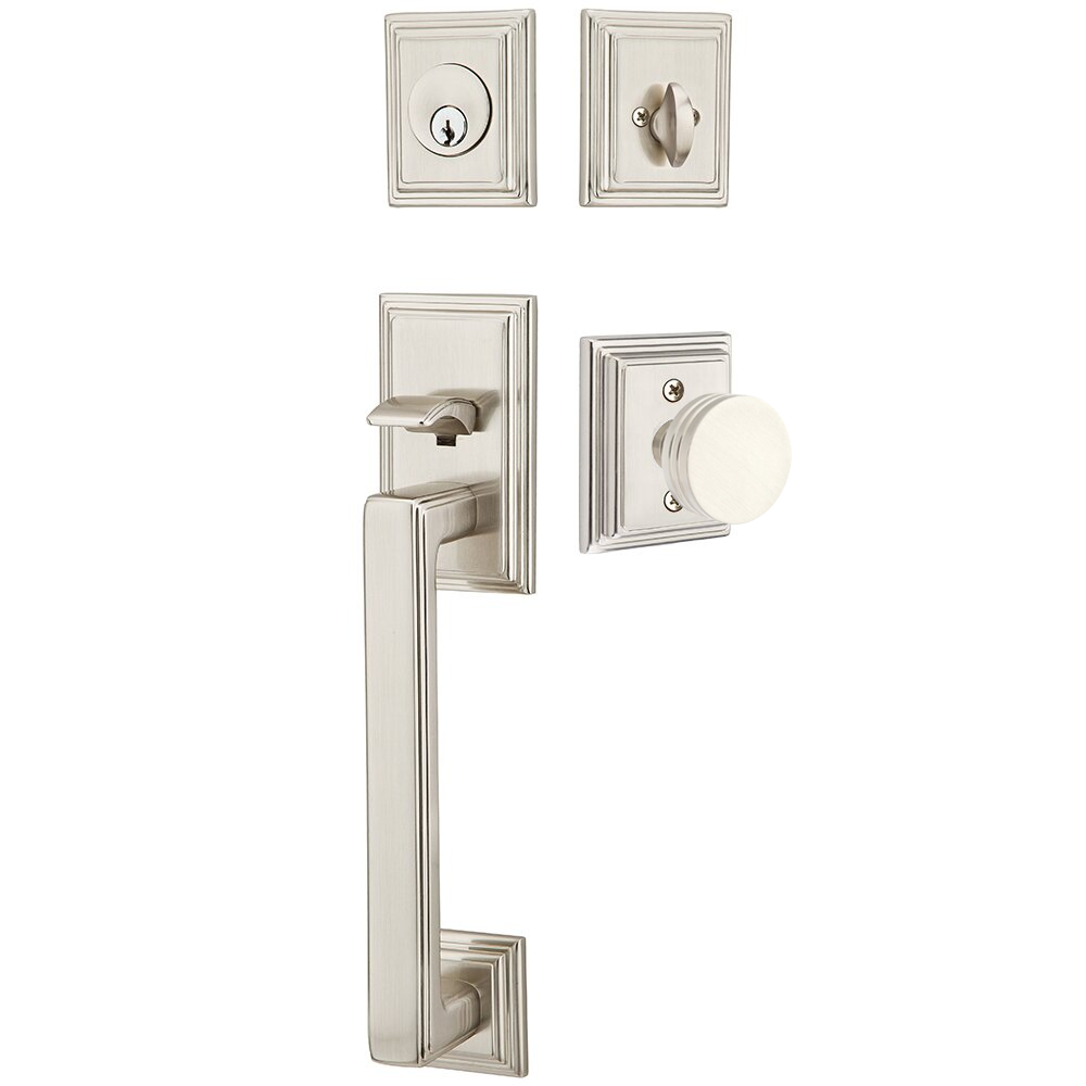 Emtek Hamden Tubular Entryset Sectional with Bern Knob