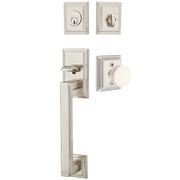 Emtek Hamden Tubular Entryset Sectional with Bern Knob