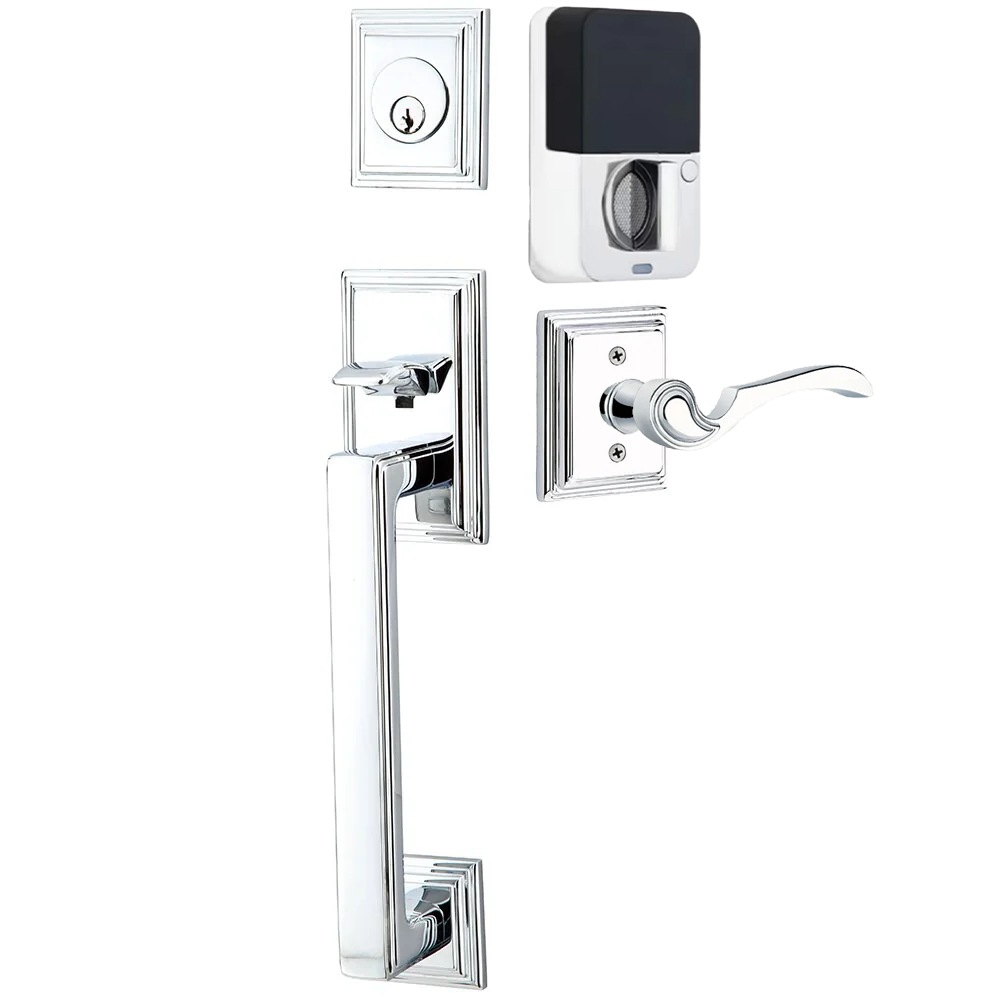 Emtek Hamden Tubular Entryset Sectional with Coventry Lever
