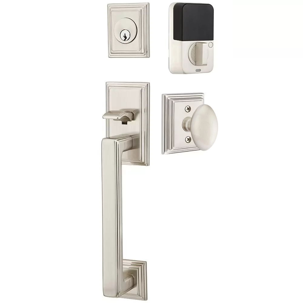 Emtek Hamden Tubular Entryset Sectional with Egg Knob